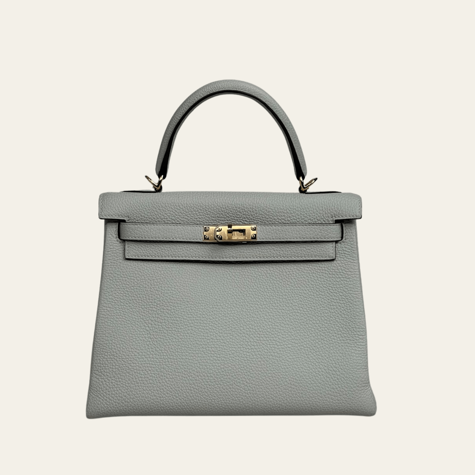 Hermès Bleu Glacier Kelly Retourne 25 Togo Gold Hardware