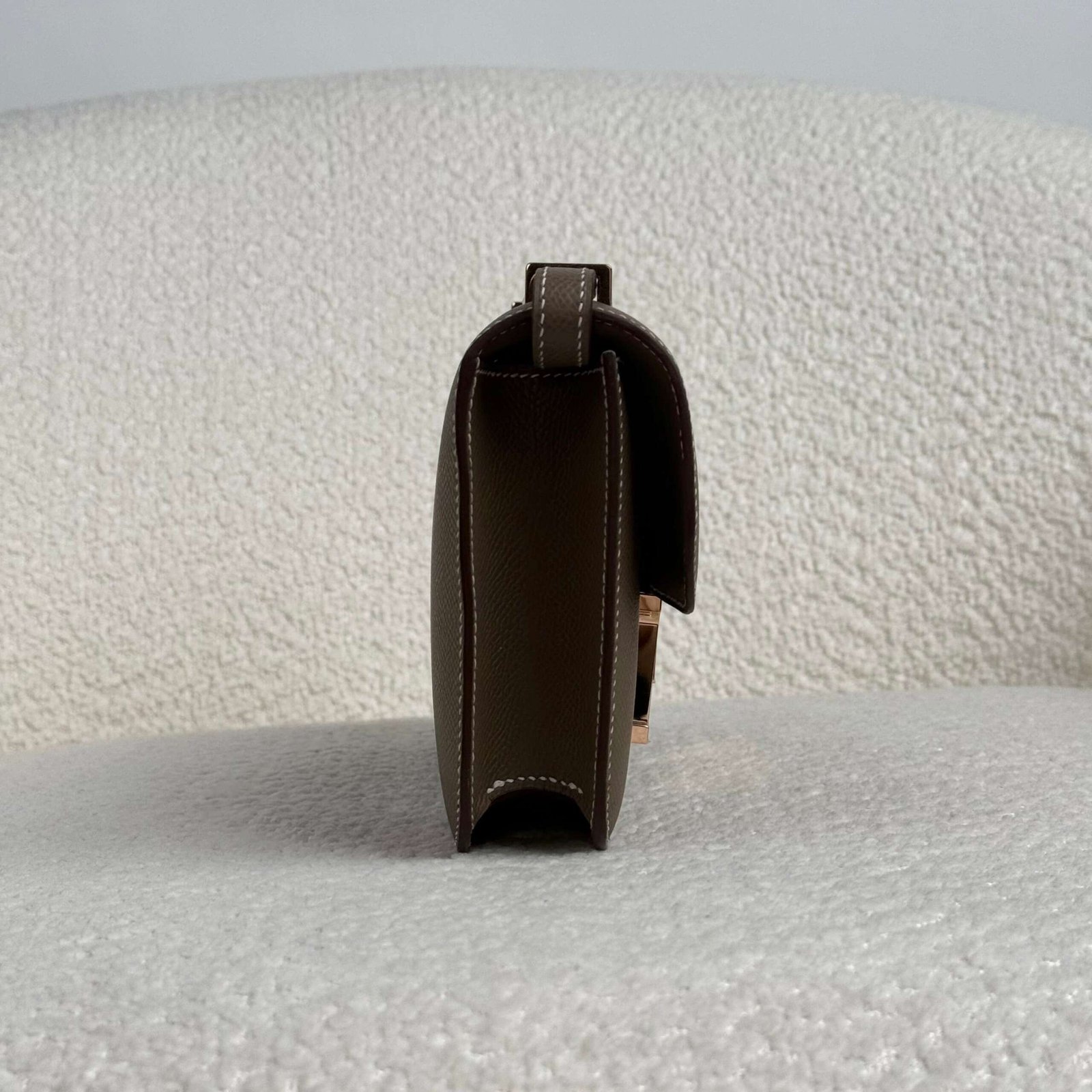 Hermès Etoupe Constance Elan Epsom Rose Gold Hardware