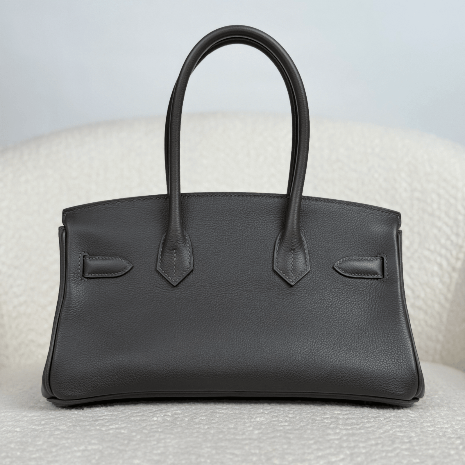 Hermès Vert Bronze Shoulder Birkin Light 29 Evercolor Palladium Hardware