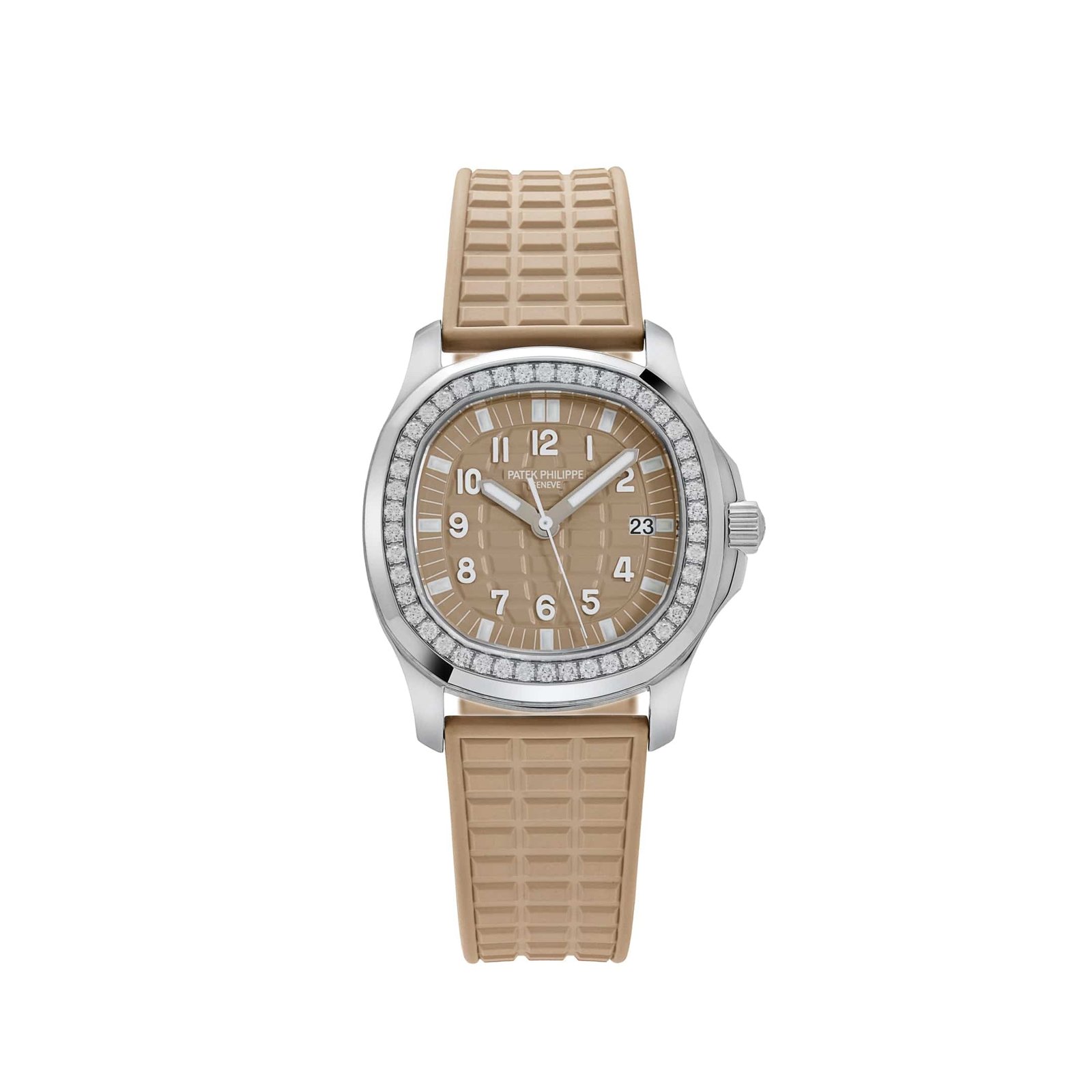 Patek Philippe Aquanaut Luce 5067A-020 'Ladies' Stainless Steel Honey Beige Dial Diamond Bezel (2008)