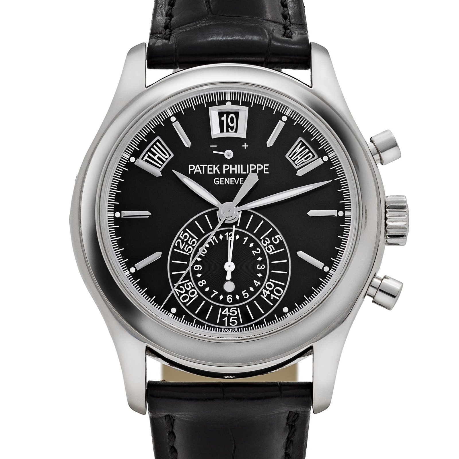 Patek Philippe Complications 5960P-016 Annual Calendar Chronograph Platinum Black Dial (2013) - Image 4