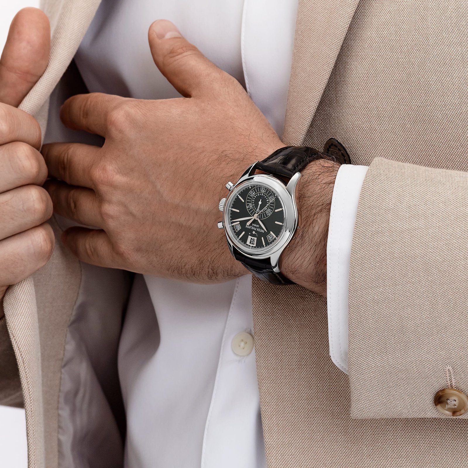 Patek Philippe Complications 5960P-016 Annual Calendar Chronograph Platinum Black Dial (2013) - Image 3