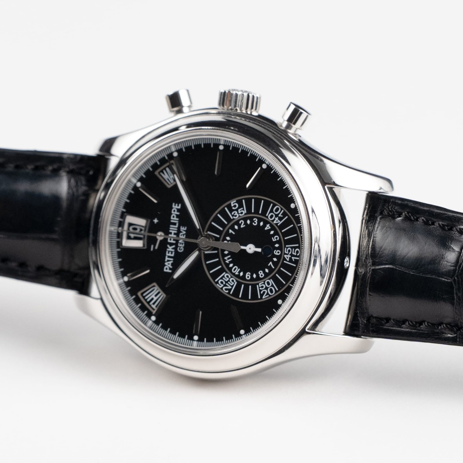 Patek Philippe Complications 5960P-016 Annual Calendar Chronograph Platinum Black Dial (2013) - Image 9