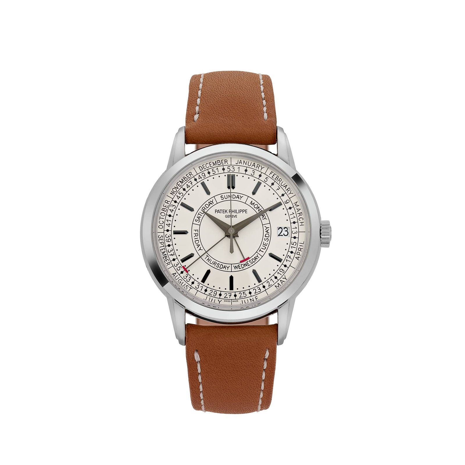 Patek Philippe Complications Calatrava 5212A-001 Weekly Calendar Stainless Steel Silver Opaline Dial (2025)