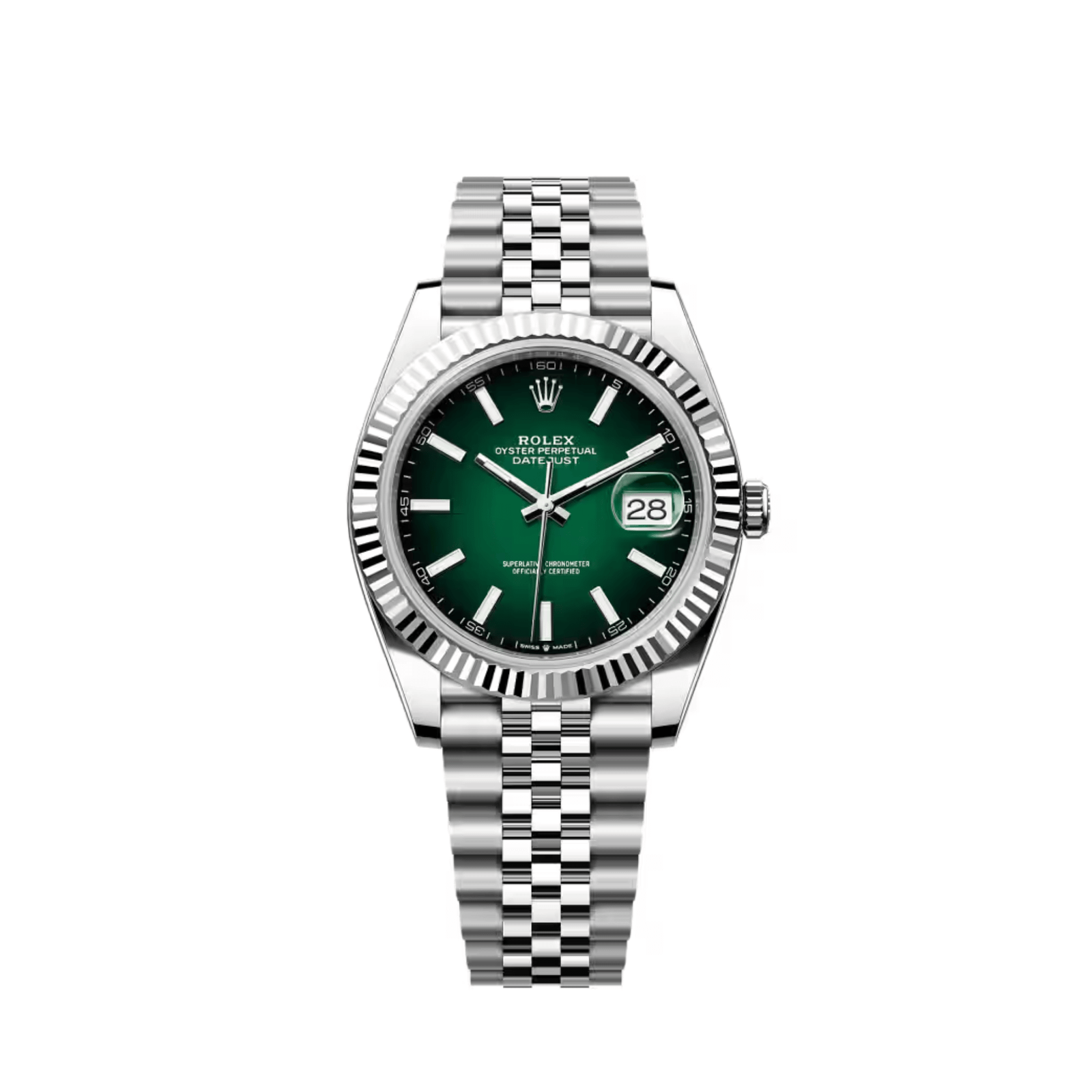 Rolex Datejust 41 126334 Stainless Steel Green Ombré Dial Jubilee (2026)