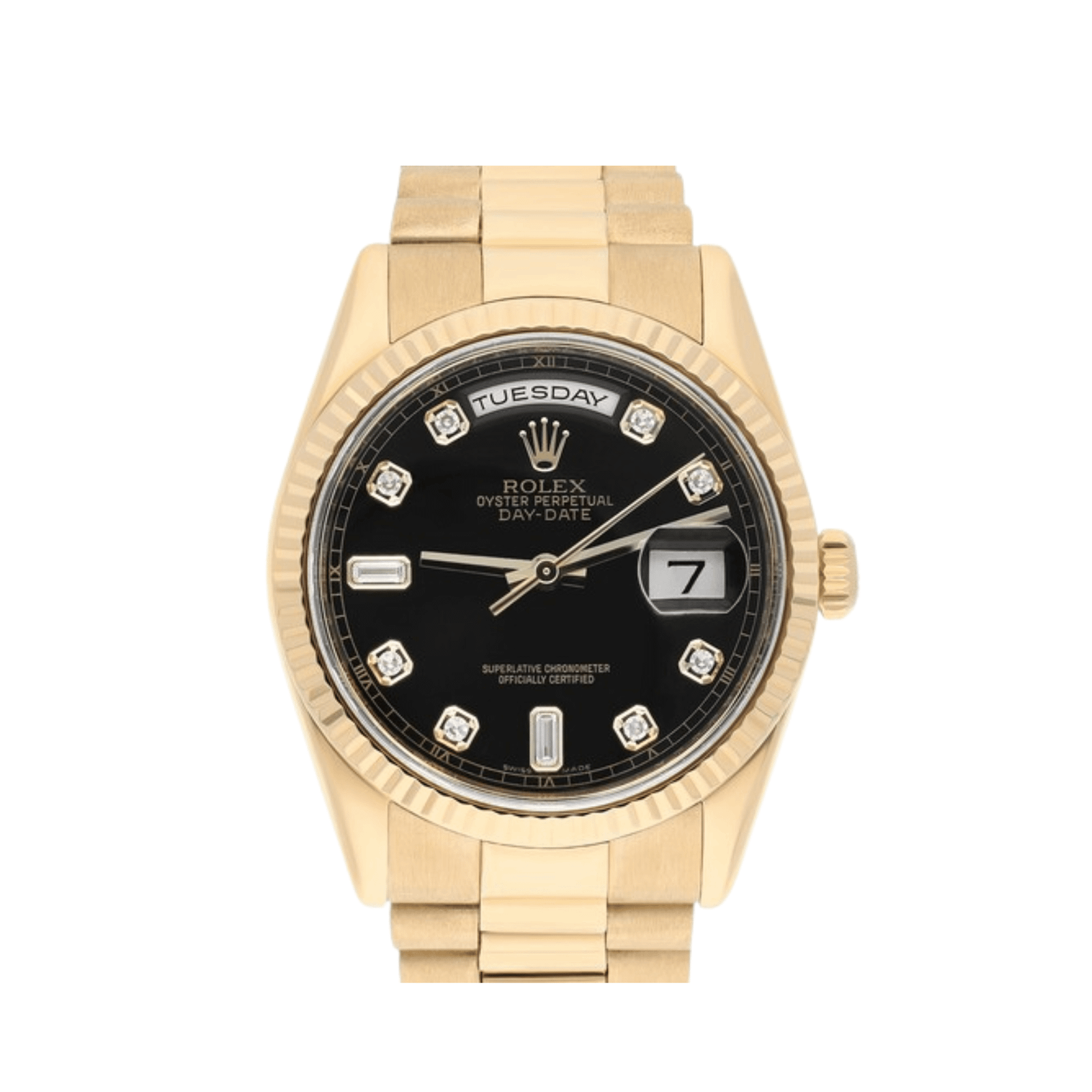 Rolex Day-Date 36 118238 Yellow Gold Black Diamond Dial (2007)