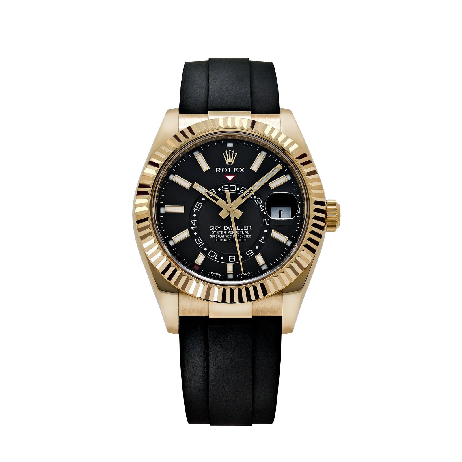 Rolex Sky-Dweller 326238 Yellow Gold Bright Black Dial (2023)